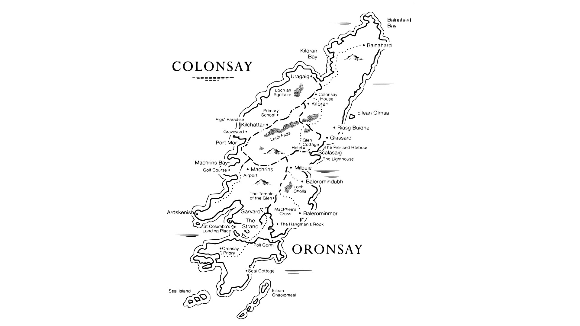 Map of colonsay